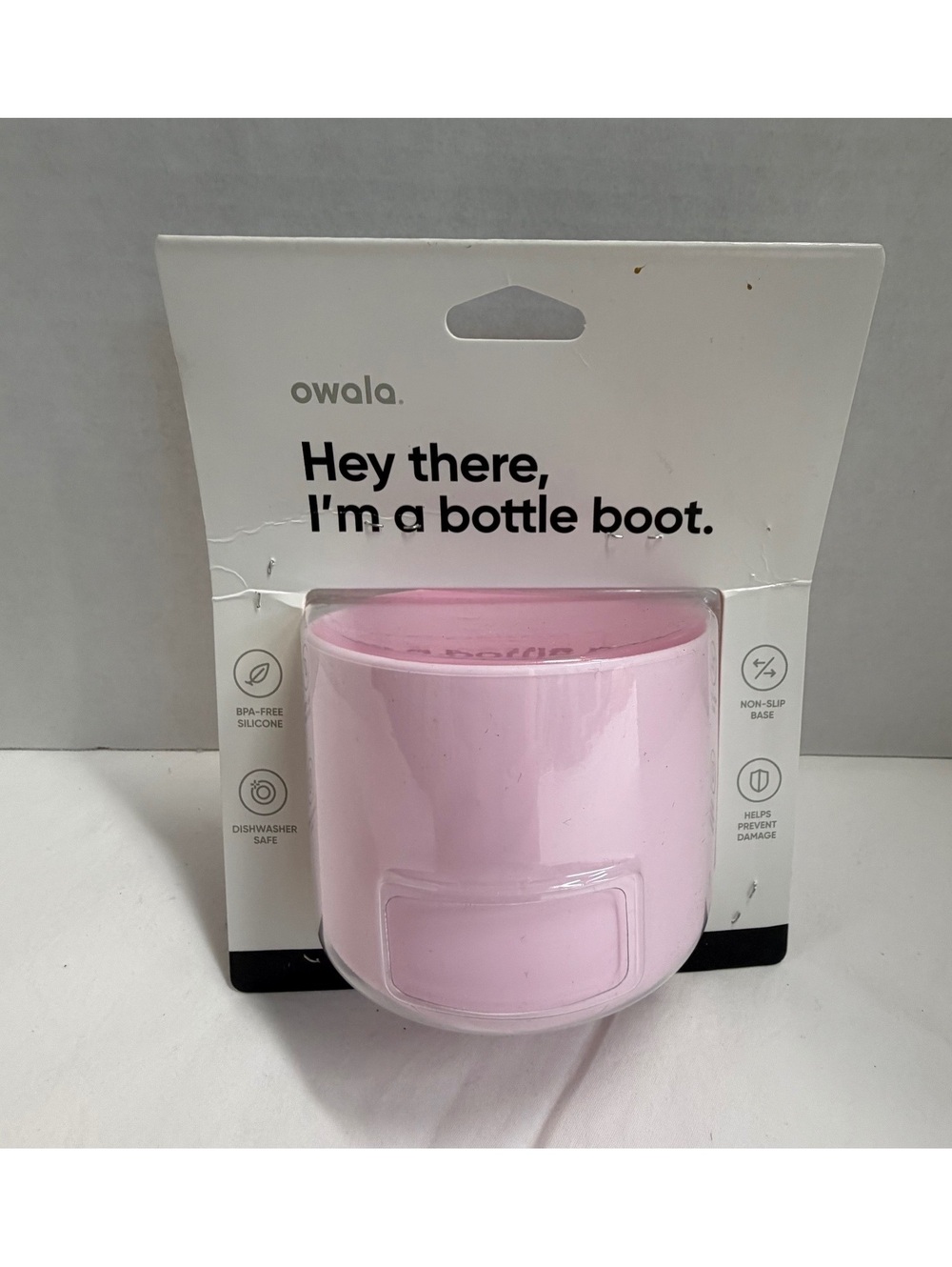 Owala Bottle Boot 40 oz Pink Silicone Protective Non-Slip Bottle Sleeve New